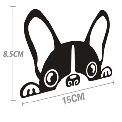Pegatinasimpermeable - pegatina de vinilo con cara de perro