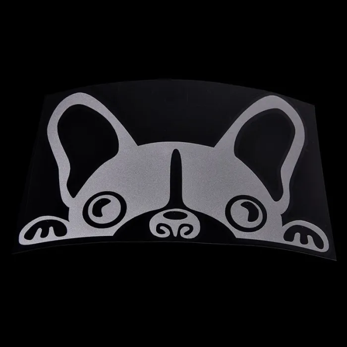 Pegatinasimpermeable - pegatina de vinilo con cara de perro
