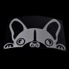 Pegatinasimpermeable - pegatina de vinilo con cara de perro