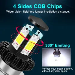 H6 - BA20D - Hi-lo beam - LED motorcycle headlight bulbLights