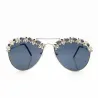Steampunk sunglasses with decorative metal skullsSunglasses