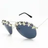 Steampunk sunglasses with decorative metal skullsSunglasses