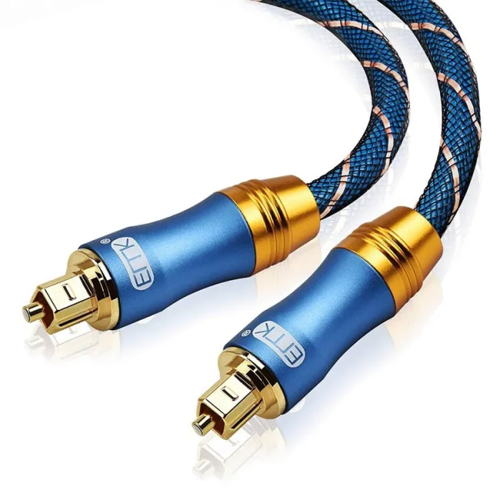 Toslink - OD6.0 - SPDIF - digital optical fiber audio cable - braided - 1m - 1.5m - 2m - 3m - 5m - 8m - 10m - 15mCables