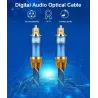 CablesToslink - OD6.0 - SPDIF - cable de audio de fibra óptica digital - trenzado - 1m - 1,5m - 2m - 3m - 5m - 8m - 10m - 15m
