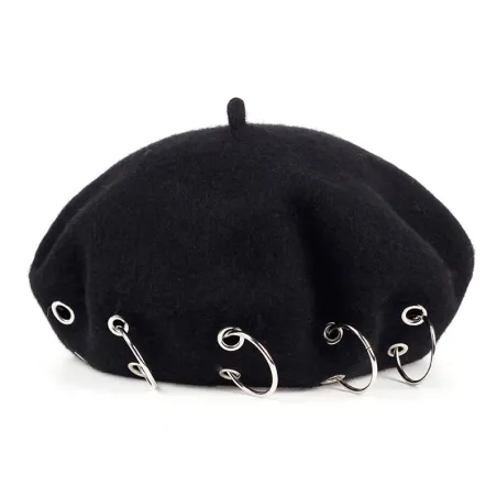 Sombreros & gorrasBeret del siglo XVII - gorra con anillos de plata