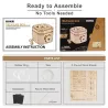 ConstrucciónDIY creativo - caja del tesoro 3D - rompecabezas de madera - kit de montaje - 123 piezas