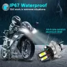 LucesH6 - BA20D - Hi-lo rayo - Bombilla de la cabeza de la motocicleta LED