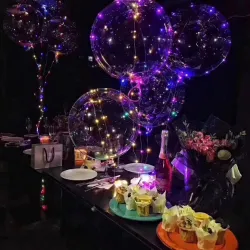 LED balloon luminous transparen air balloon - string light round bubble clear balloonBalloons