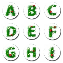 Decoración26 letra 30 mm imanes frigoríficos - imán de letra de niño - dibujos animados regalos de vidrio heladera magnética