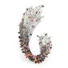 multicolor rhinestone geometric shape brooches - women weddings brooch pins giftsBrooches