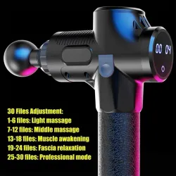 LCD Display High frequency Massage Gun muscle body relax relaxation 30 Speed VibrationMassage