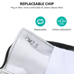 PM2.5 - 5-layers anti dust face / mouth mask with 3D patternMouth masks