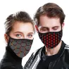 PM2.5 - 5-layers anti dust face / mouth mask with 3D patternMouth masks