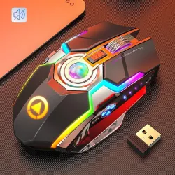 MouseRatón óptico inalámbrico - 1600DPI - receptor USB - 2.0