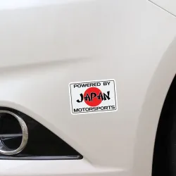 PegatinasPOWERED BY JAPAN MOTORSPORTS - pegatina de coche - 11.2cm * 7.5 cm