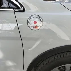 PegatinasRonda Japón Coche de Tokio - pegatina de casco 10.9 cm * 10.9 cm