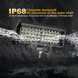 12V / 24V - 72W / 144W - LED light-bar - spotlight for trucks / off-road boats / cars / tractors 4x4 SUV ATVLED light bar