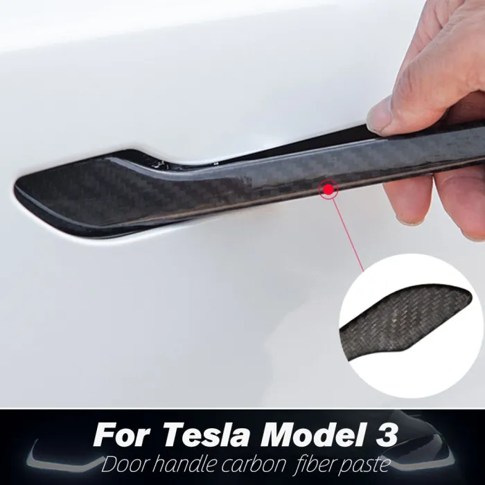 Tesla model 3 - door handle protective sticker - 4 piecesStickers
