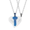 CollarTe amo - 2 piezas corazón & collar de llave - 2 piezas