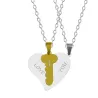 CollarTe amo - 2 piezas corazón & collar de llave - 2 piezas