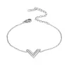 V letter - stainless steel braceletBracelets