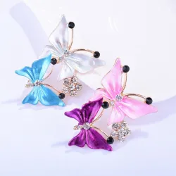 Brochesmariposa de cristal - broche de lujo