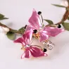 BrochesDoble mariposas - broche elegante cristal