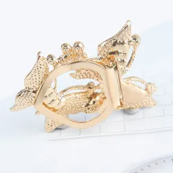 BrochesDoble mariposas & flor - broche de cristal