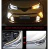 Luces & IluminaciónLámpara de tira de color doble - 2pcs - blanco & amarillo - coche