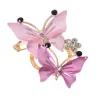 BrochesDoble mariposas - broche elegante cristal