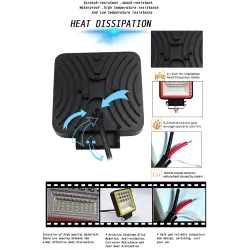 LED bar - spot light lamp for off-road cars - tractors - SUV - trucks - 72W - 126W / 12V - 24VLED light bar