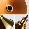 ApliquesLámpara colgante larga - oro - negro