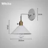 ApliquesE27 - Lámpara de pared moderna con interruptor