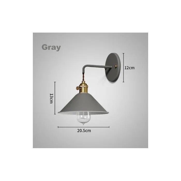 ApliquesE27 - Lámpara de pared moderna con interruptor