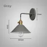 ApliquesE27 - Lámpara de pared moderna con interruptor