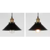Vintage wall light - long hanging lamp - gold - blackWall lights