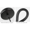 Vintage wall light - long hanging lamp - gold - blackWall lights