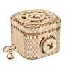 ConstrucciónDIY creativo - caja del tesoro 3D - rompecabezas de madera - kit de montaje - 123 piezas