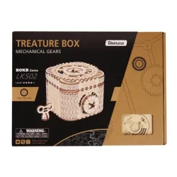 ConstrucciónDIY creativo - caja del tesoro 3D - rompecabezas de madera - kit de montaje - 123 piezas