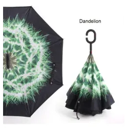 Reversible umbrella - anti-UV - folding - double layer - C-type handleOutdoor & Camping