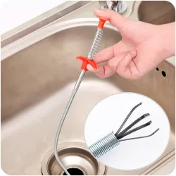 Cocina24.4 Almuerzo - tubo de primavera - quita coágulos - herramientas de limpieza - fregadero de cocina