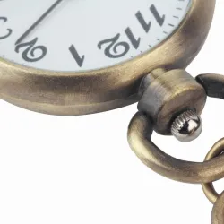 Vintage retro bronze watch - keychainKeyrings