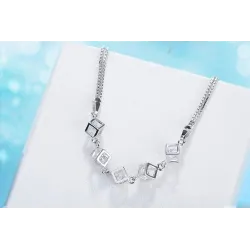 PulseraPulsera elegante con cubos - plata 925