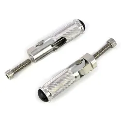 Universal motorcycle folding footrests rear pedals 2 pieces - BMW Honda Kawasaki YamahaFoot rests