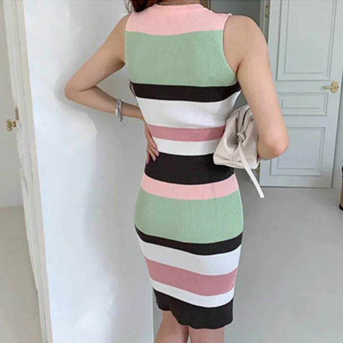 VestidosSleeveless Dress - Striped - 2 Colores