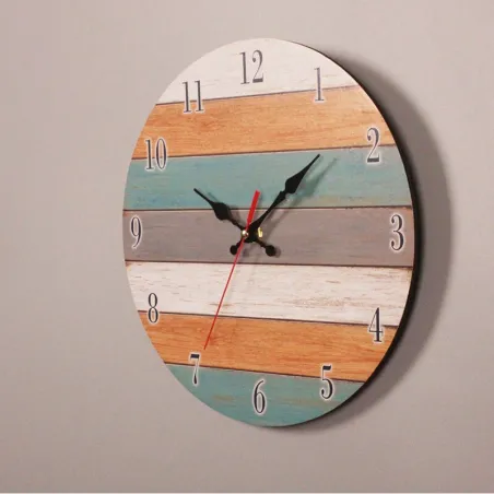 RelojesReloj de pared retro - Vintage - Madera romana