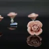 MueblesMangos de muebles en forma de rosa - cerámica - 5 piezas