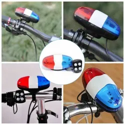 Luces6 Led - 4 tonos - campana de bicicleta - cuerno con luz