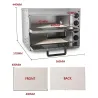 Utensilios para hornearhorno eléctrico - para pizza / pollo / pan - acero inoxidable - doble capa