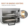 Utensilios para hornearhorno eléctrico - para pizza / pollo / pan - acero inoxidable - doble capa